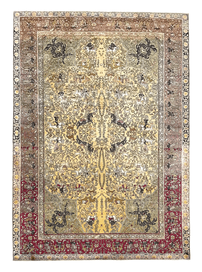 Silk Kum Kapu with Metal